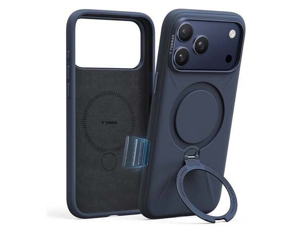 TORRAS Other - Torras Ostand Q3 Silicone Case with Kickstand for iPhone 17 Pro Max Midnight